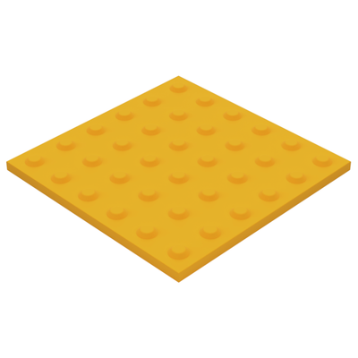 PISO PODOTACTIL DE PUNTOS EN 30X30 CM EN CONCRETO POLIMERICO COLOR AMARILLO MARCA PROFICO