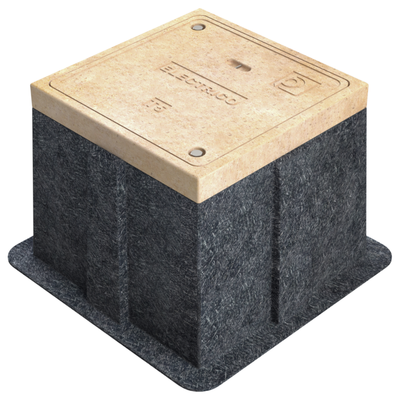 REGISTRO APILABLE DE 40X40X40 CM CON MARCO Y TAPA POLIMERICA Y CUERPO DE FIBRA DE VIDRIO MARCA PROFICO