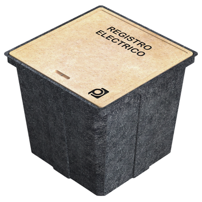 REGISTRO DE 65X65X60 CM CON TAPA CONCRETO POLIMERICO Y CUERPO EN FIBRA DE VIDRIO APILABLE MARCA PROFICO
