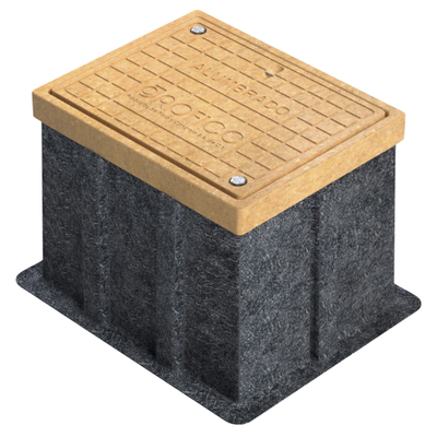 REGISTRO DE 40X50X40 CM CON MARCO Y TAPA POLIMERICA Y CUERPO DE FIBRA EN VIDRIO MARCA PROFICO