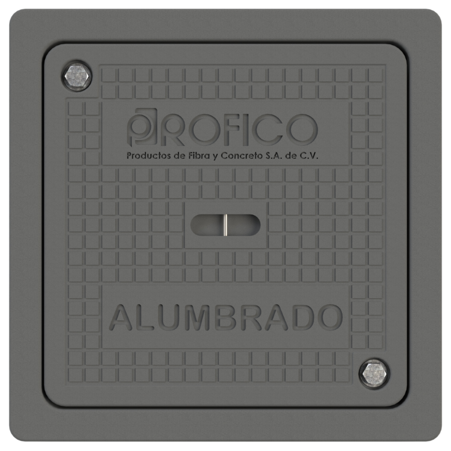 REGISTRO HIBRIDO DE 40X40X40 CM MARCO Y TAPA DE CONCRETO POLIMERICO Y CUERPO EN CONCRETO HIDRAULICO MARCA PROFICO