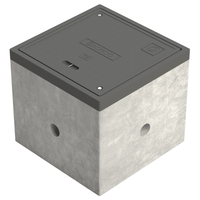 REGISTRO HIBRIDO DE 68X68X60 CM CON MARCO Y TAPA DE CONCRETO POLIMERICO Y CUERPO EN CONCRETO HIDRAULICO MARCA PROFICO