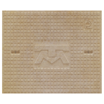 TAPA CON LEYENDA TELMEX EN 50X60 CM EN CONCRETO POLIMERICO MARCA PROFICO