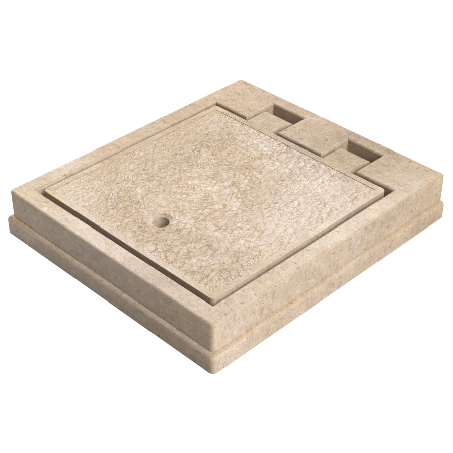 BROCAL DE CAJA DE VALVULAS DE 50X50 CM EN CONCRETO POLIMERICO MARCA PROFICO