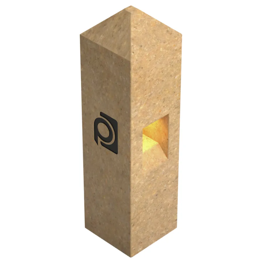 Bolardo de 25×25×85 cm en Concreto polimérico Modelo Cardenchal