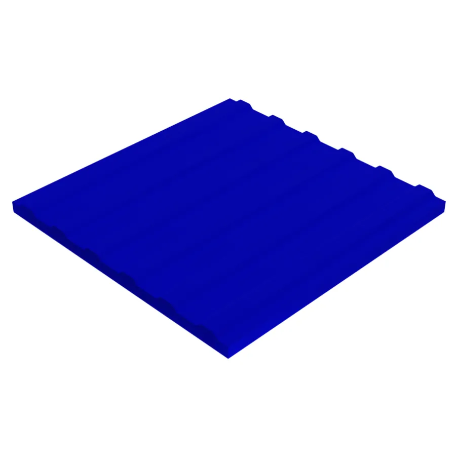 Piso podotáctil de Lineas en 30×30 cm en Concreto polimérico Color Azul