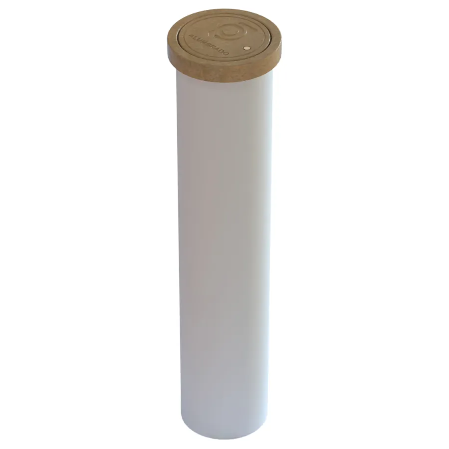Registro Circular de 8" Aro y Tapa de Concreto polimérico y con Tubo PVC de 1 Metro de Largo
