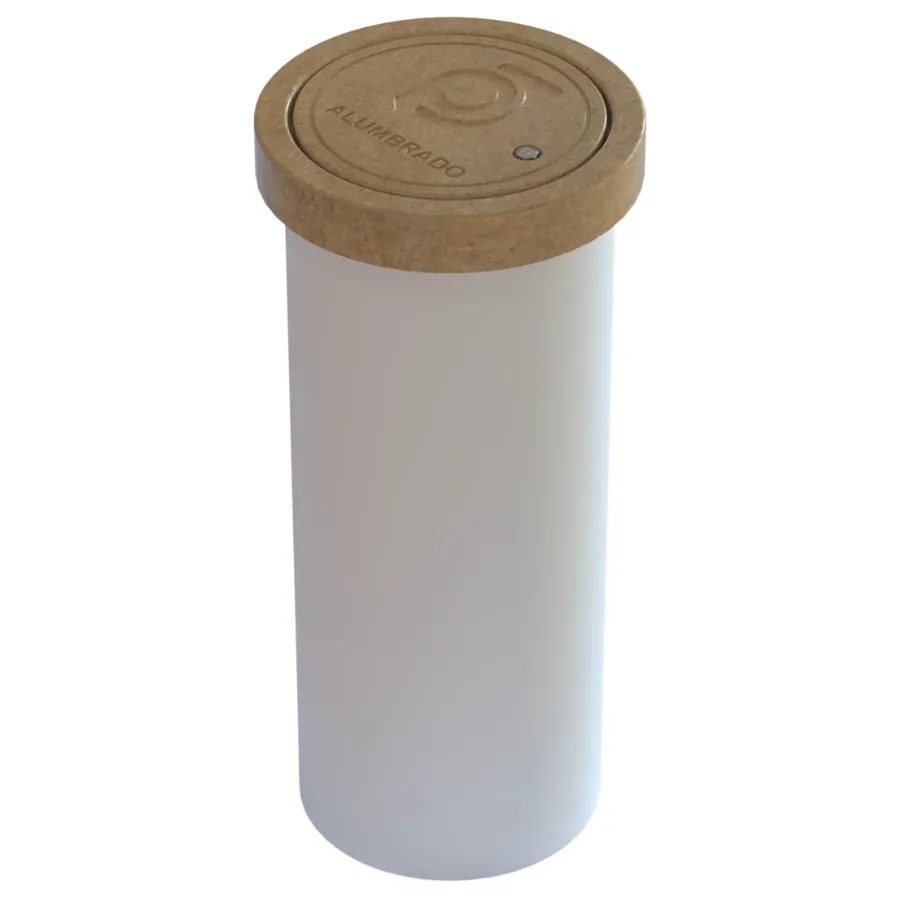 Registro Circular de 8" Aro y Tapa de Concreto polimérico y con Tubo PVC de 50 cm de Largo