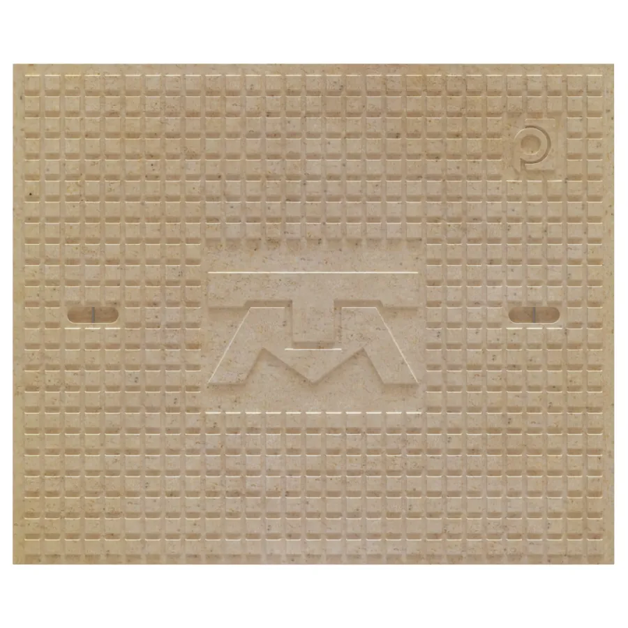 Tapa con Leyenda Telmex en 50×60 cm en Concreto polimérico