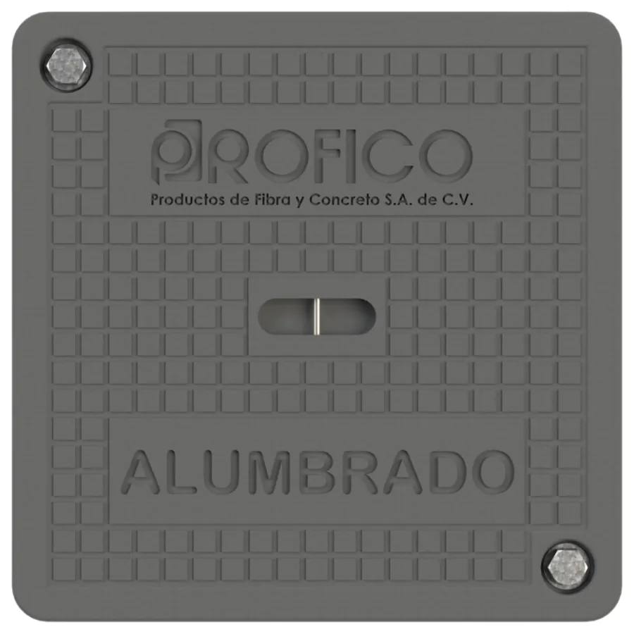 Tapa en Concreto polimérico de 40×40 cm para Registro híbrido